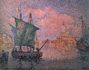 Paul Signac Venise-Le Nuage Rose painting